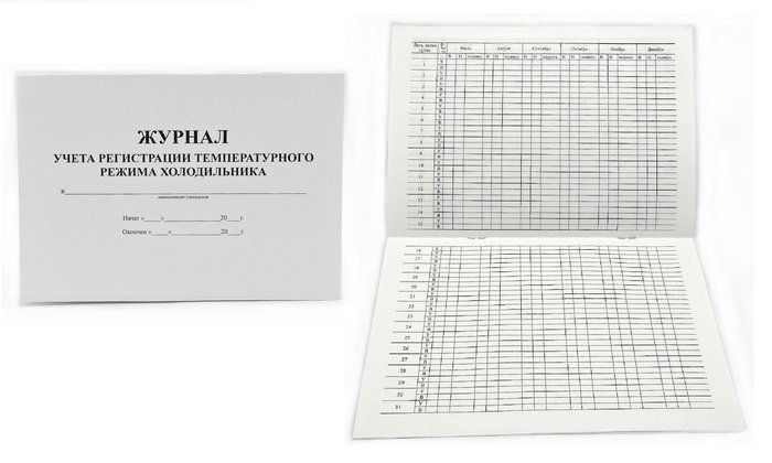 Образец журнал температурного режима и влажности