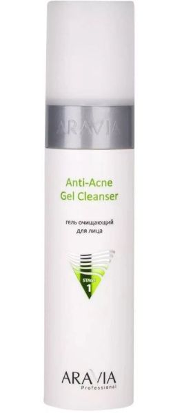 Гель очищающий Anti-Acne Gel Cleanser для жирной и проблемной кожи лица Aravia Professional 250мл фотография